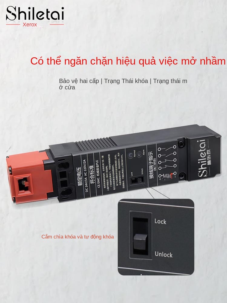 Khóa điện từ Shiluotai chính hãng – Cảm biến công tắc cửa an toàn cơ học, tiếp điểm mạ vàng, mã D4NS / D4NL - ST-D4SL-DS – Khóa điện từ Shiluotai kèm chìa
