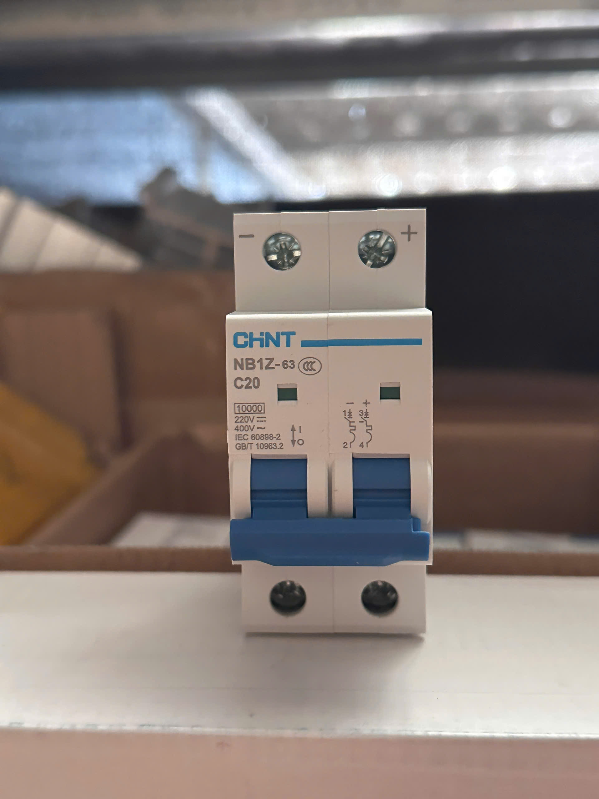 MCB CHINT NB1Z-63 DC 2P - 20A | TÙY CHỌN 1P/2P 1-63A – Bảo Vệ Hệ Thống Điện DC