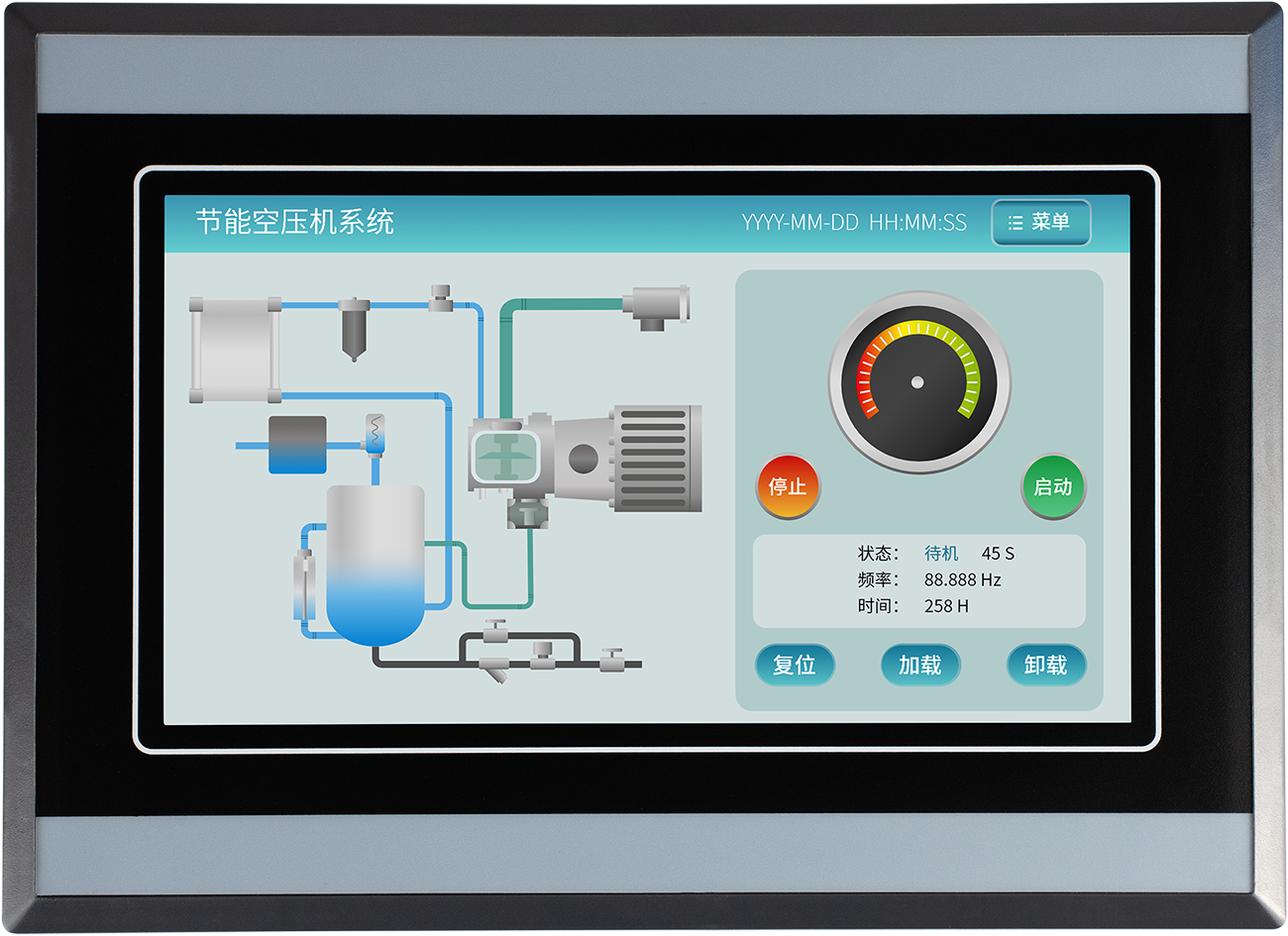 Màn hình cảm ứng HMI Kinseal AMT070W016-L800X480R-X1D0C 7 inch AMT070 RS485 cổng tín hiệu 4P 9-30V 192X138 AMT
