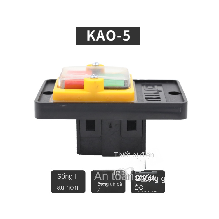Nút nhấn máy khoan bàn chống nước – BSP210F-1B, KAO-5M/KA0-5H, điều khiển máy công nghiệp - KAO-5H (chấm bạc, chất lượng cao)