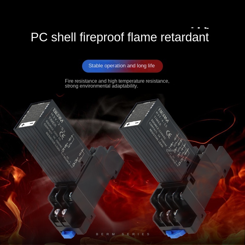 Relay Thời gian H3Y-2/H3Y-4 –Timer Bộ điều khiển thời gian tuần hoàn số nhỏ 12v/24V/220V - 14 Chân DC12V + đế