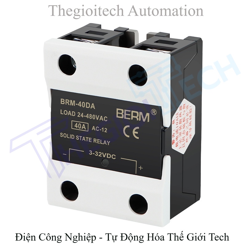 Rơ le bán dẫn (SSR) Belmei BRM-40DA, điều khiển DC, ngõ ra AC, đơn pha 40A (tương đương SSR-40DA D4840) - BRM-40VD 【Điều chỉnh điện áp kiểu điện áp】