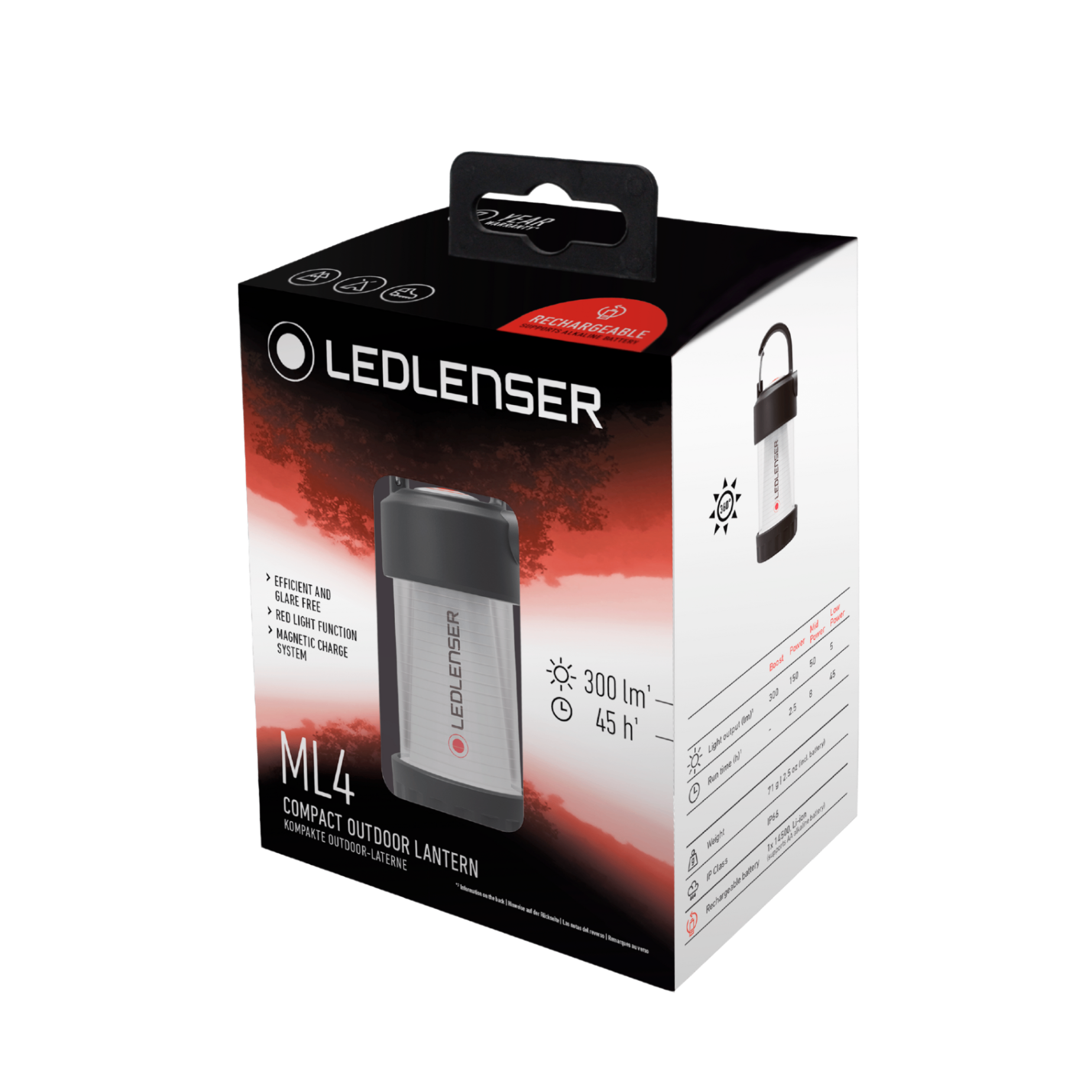 Ledlenser ML4 camping lantern ( White light)