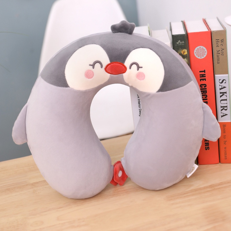Gối Cổ Cao Su Cánh Cụt Xám