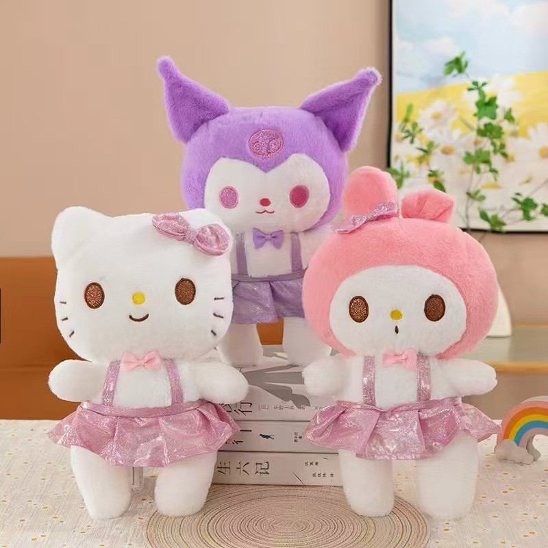 ĐG 30cm Bộ 3 Sanrio Mặc Váy