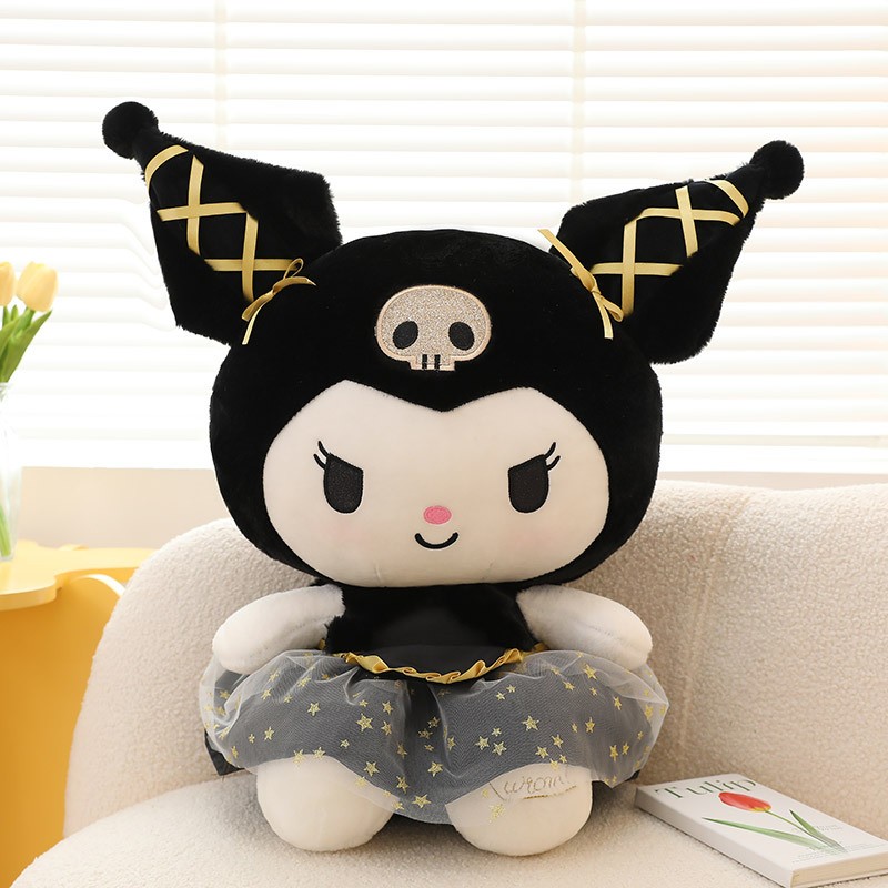 ĐG 50cm Kuromi Đen Váy Thêu Sao