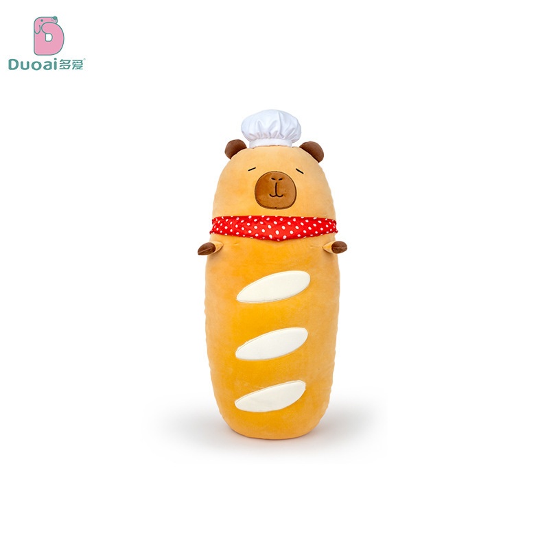 Capybara Bánh Mì Pháp Quàng Khăn Đỏ 60cm
