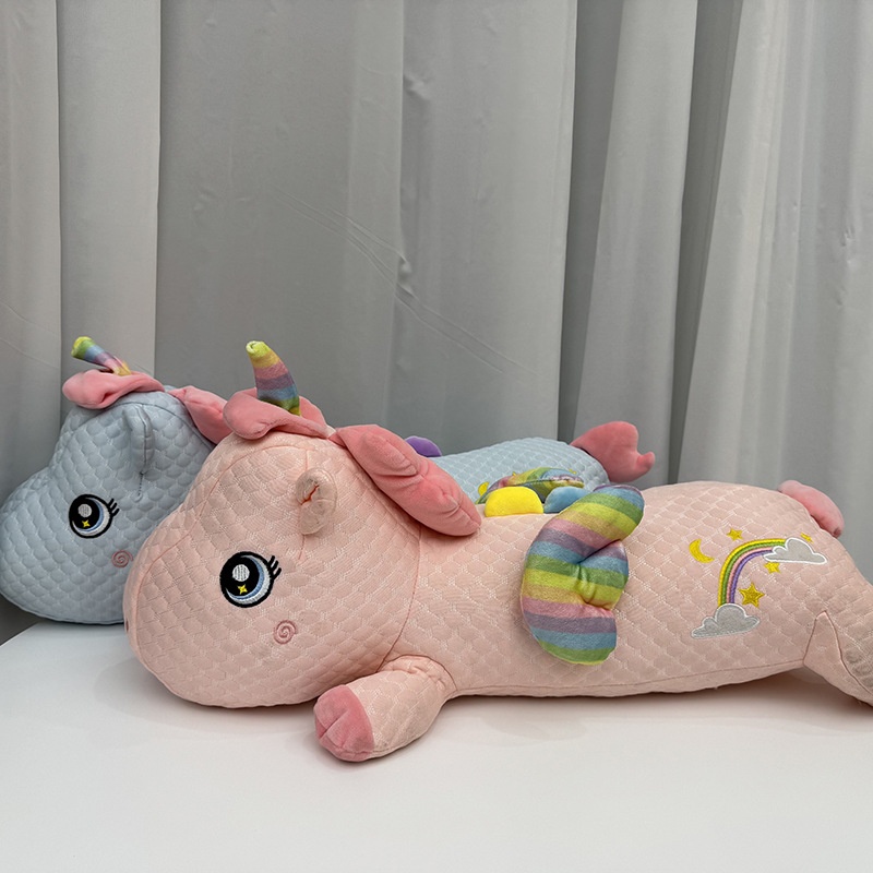 Gối Ôm Lạnh Unicorn Nằm Cánh Galaxy