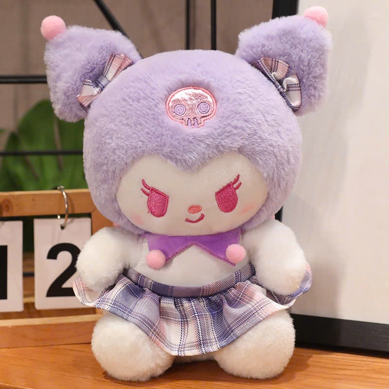 ĐG 50cm Kuromi Tím Váy Kẻ