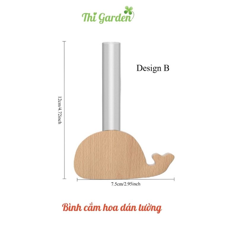 Lọ hoa mini gắn tường / tủ lạnh bằng nam châm