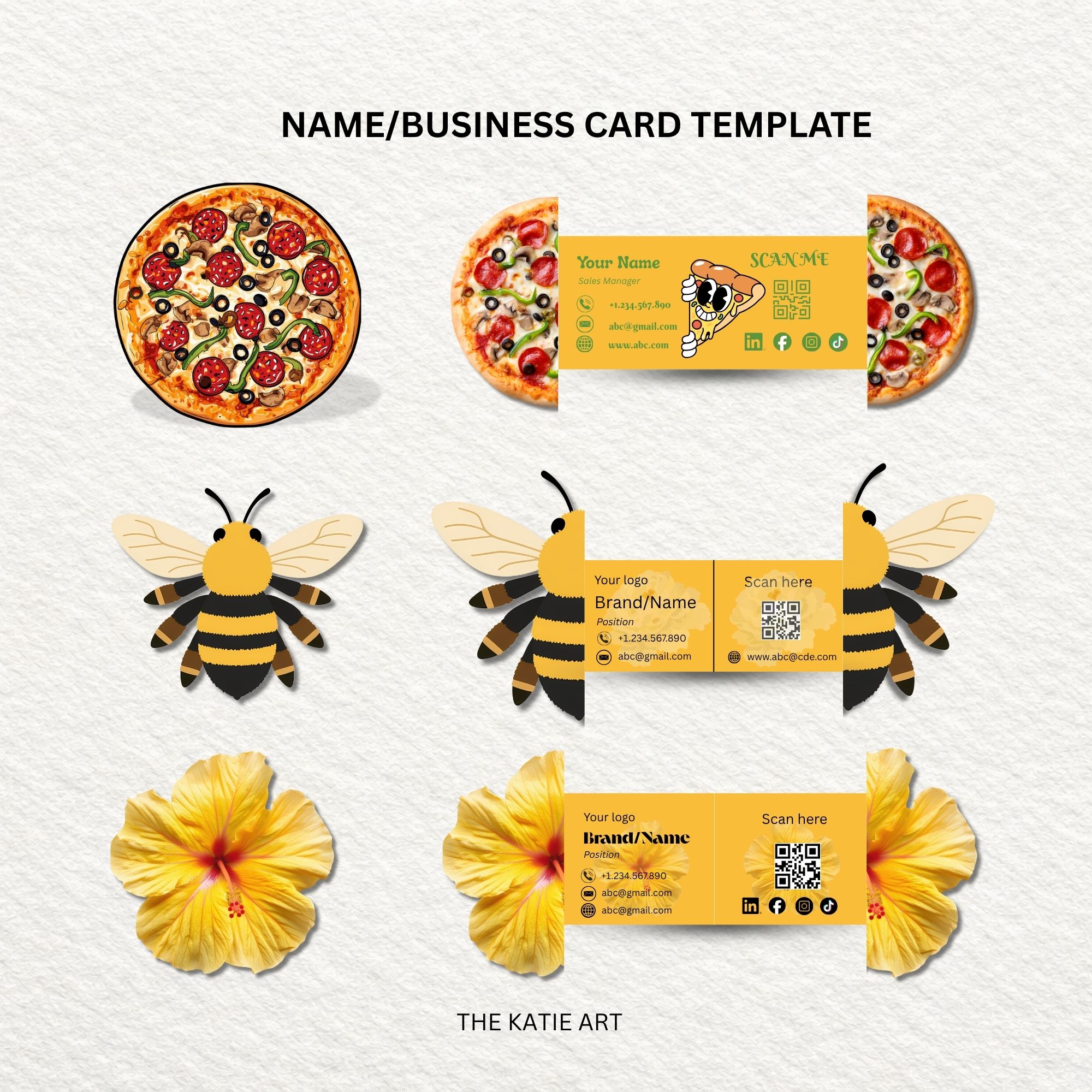 Gói danh thiếp đa phong cách và ngành nghề 16 mẫu -Mã 240417-Card-01