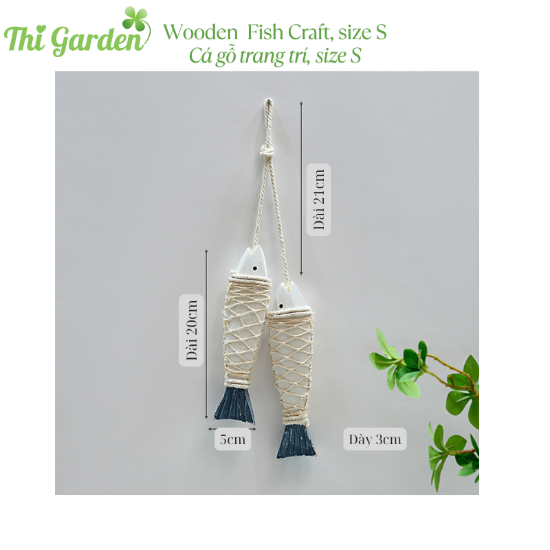 Đồ trang trí cá gỗ thủ công