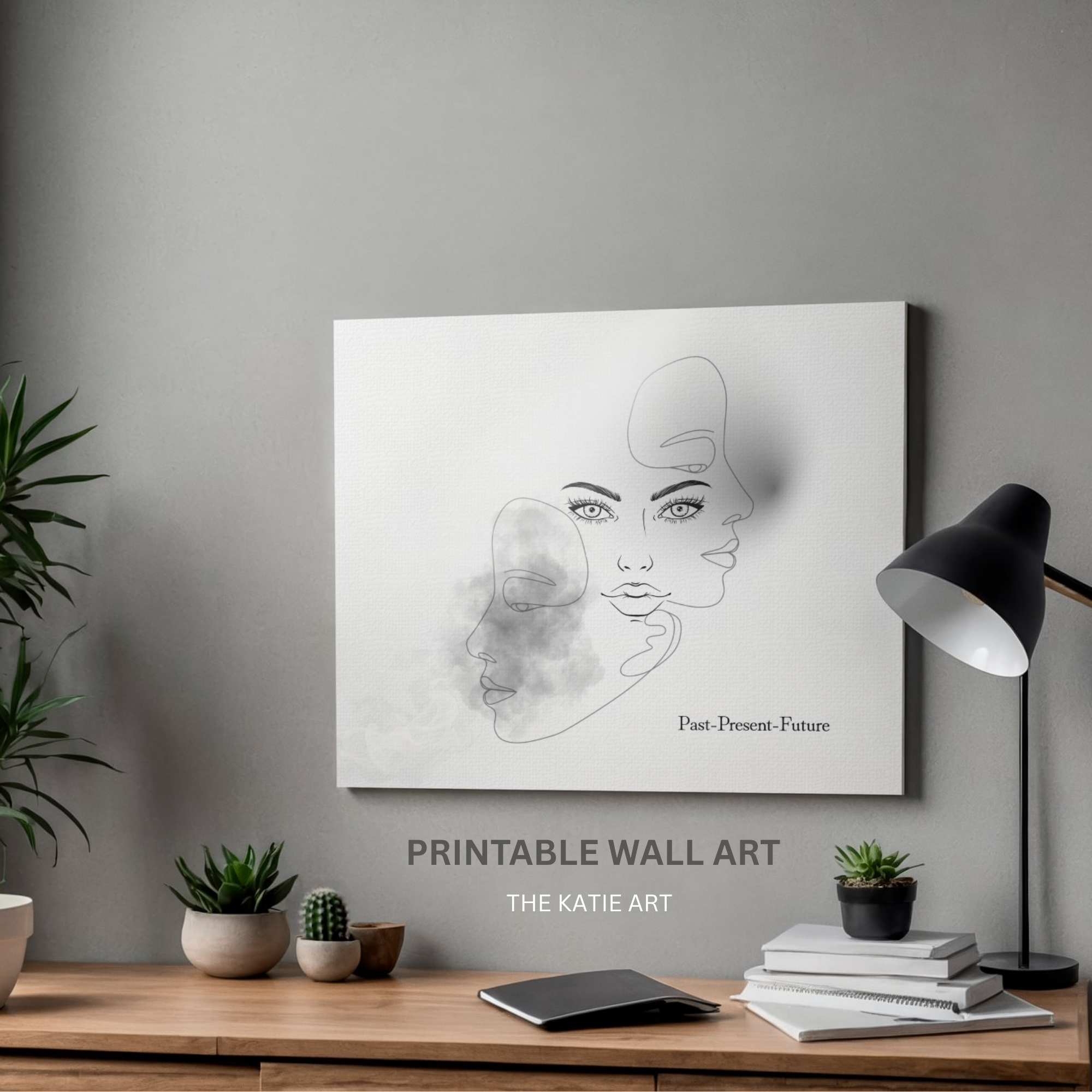 Combo Tranh In Three Faces (Past-Present-Future) Mã 260411-WallArt-Combo-04