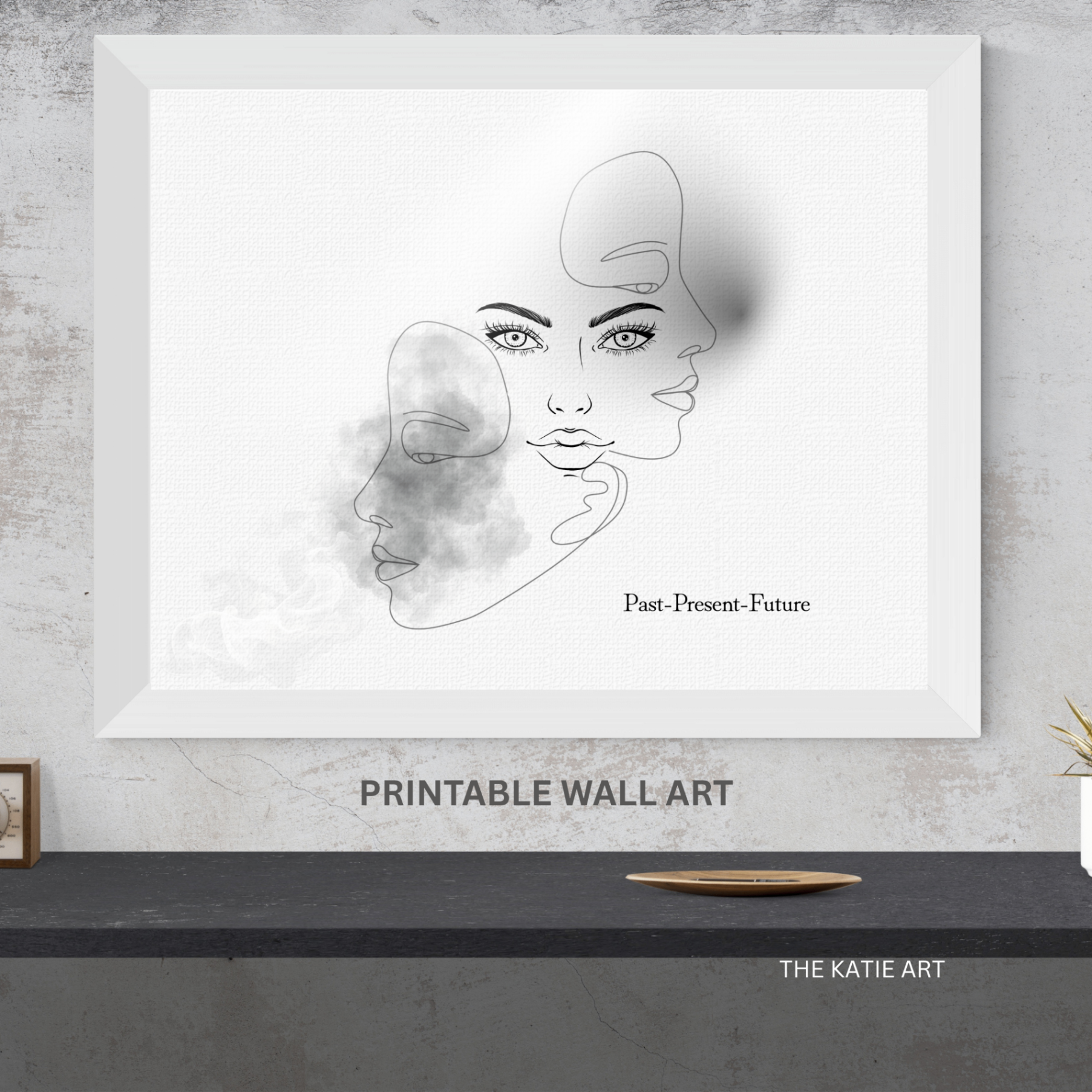 Combo Tranh In Three Faces (Past-Present-Future) Mã 260411-WallArt-Combo-04