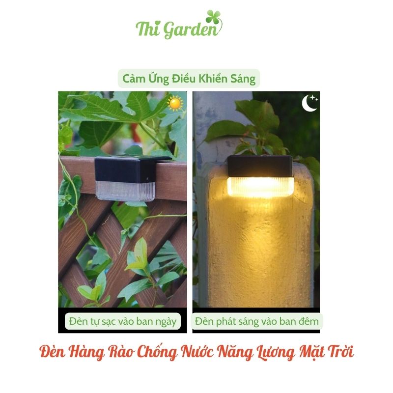 Đèn Bậc Thang, Hàng Rào Năng Lượng Mặt Trời Ngoài Trời Chống Thấm Nước