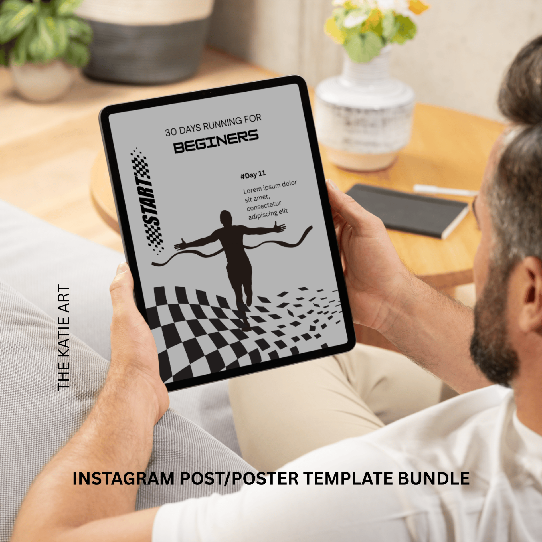 IG Fitness Run Template Bundle 45 Pages - Mã 240414-IG-Run-01