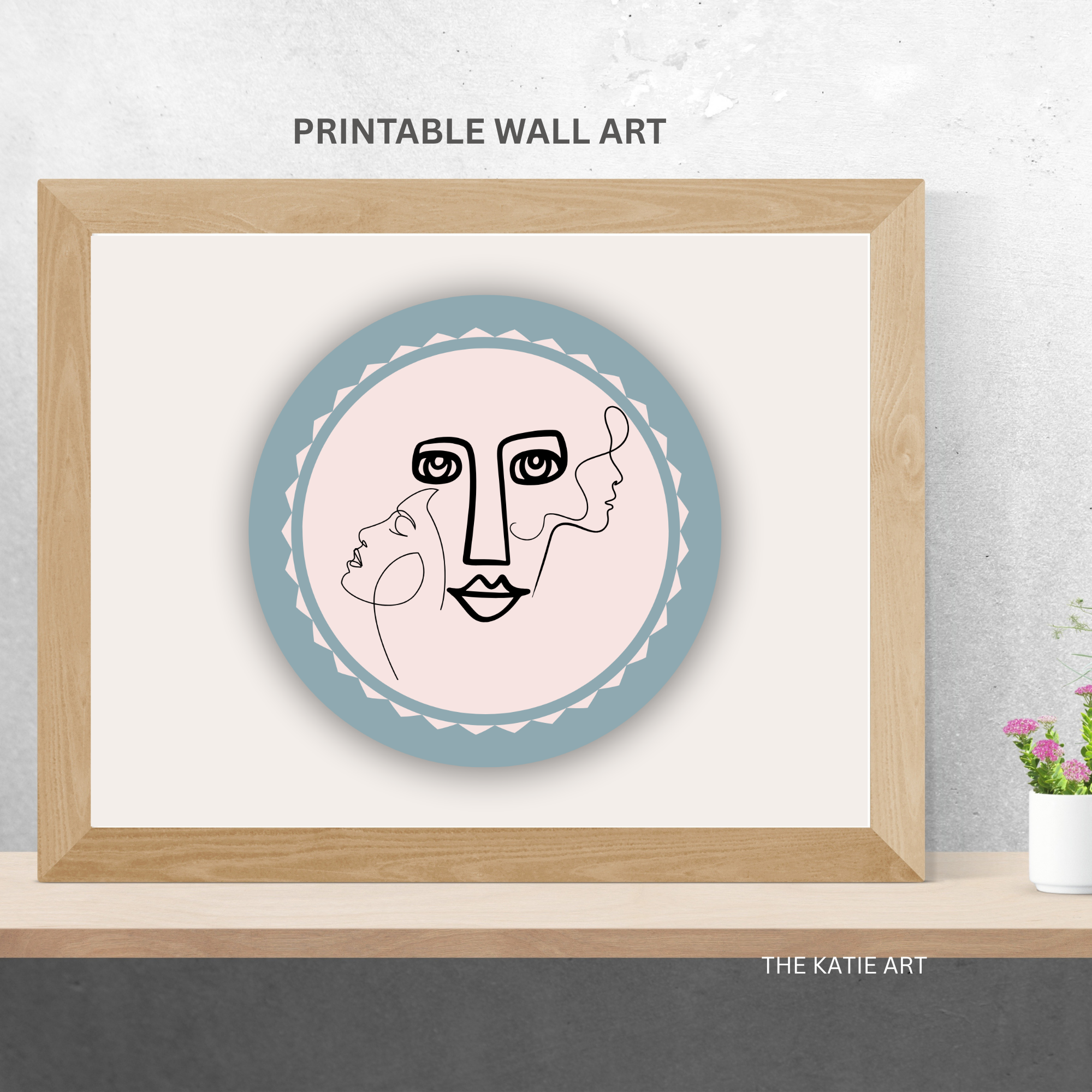Tranh In Three Faces (Past-Present-Future) Mã 260411-WallArt-Set2-03