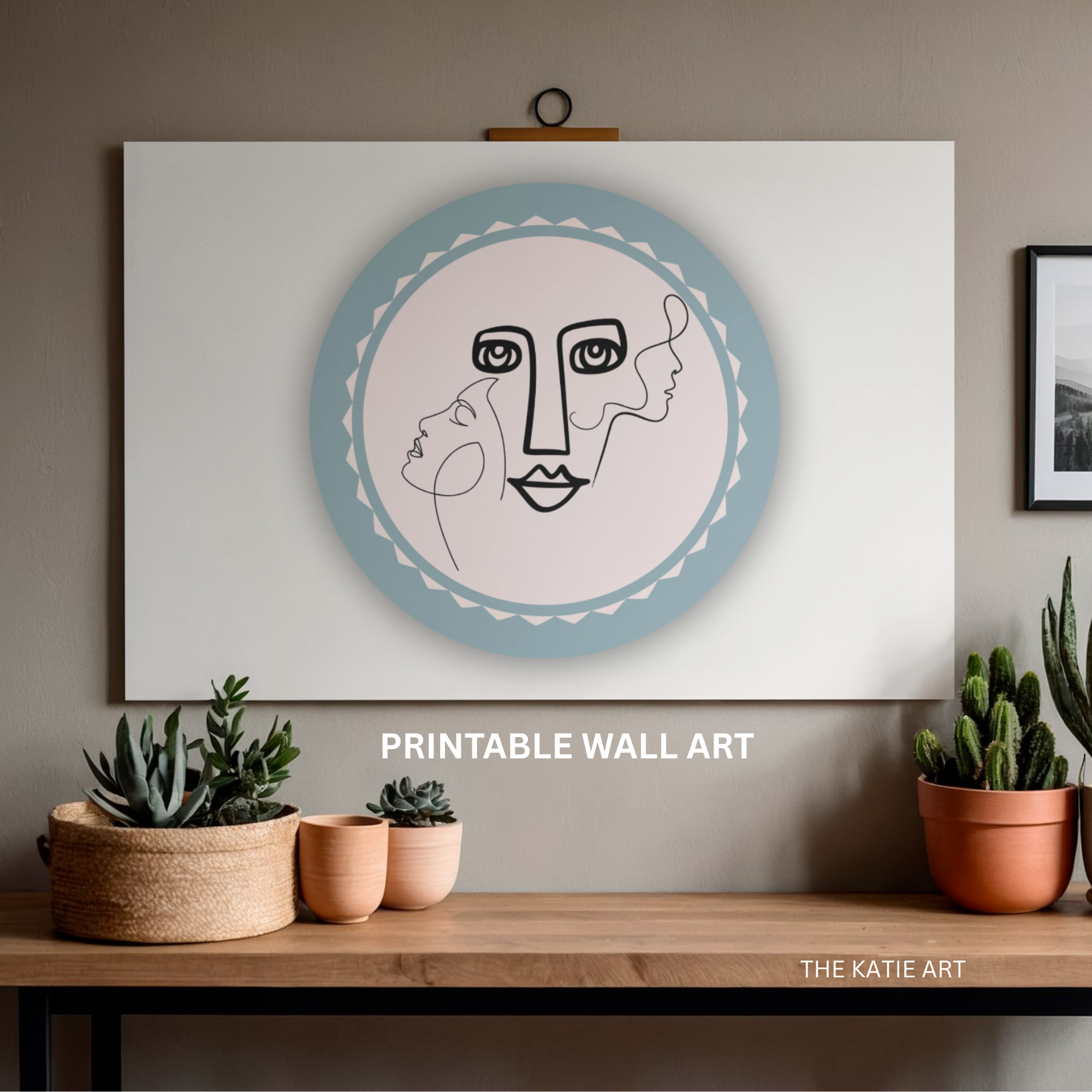 Tranh In Three Faces (Past-Present-Future) Mã 260411-WallArt-Set2-03