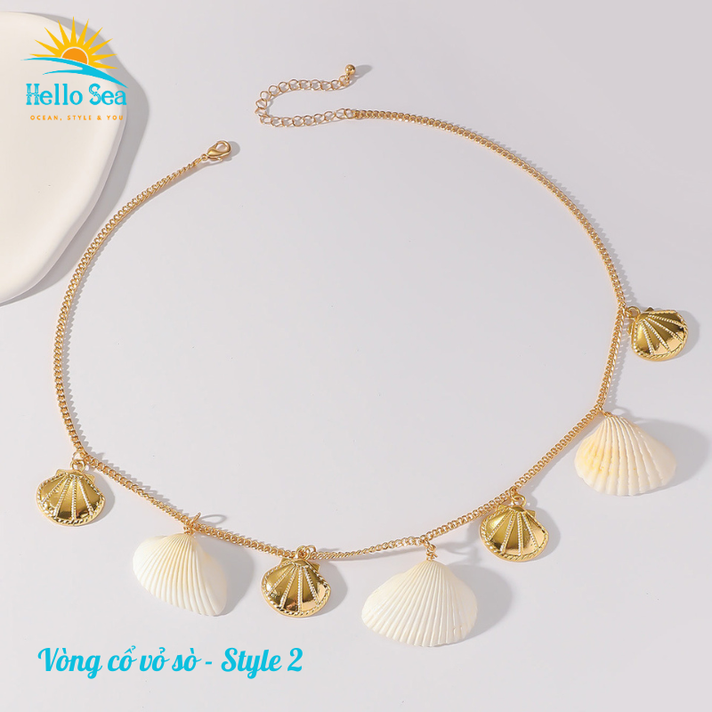Vòng cổ, Dây chuyền vỏ sò style 2- Hello Sea-