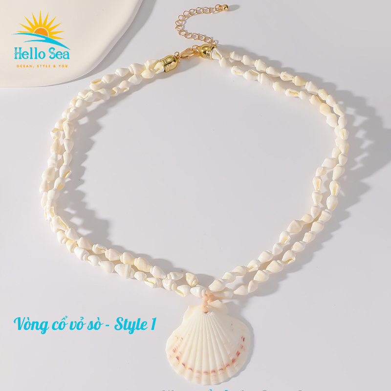 Vòng cổ, Dây chuyền vỏ sò Hawaii- Hello Sea- HS-NL-01