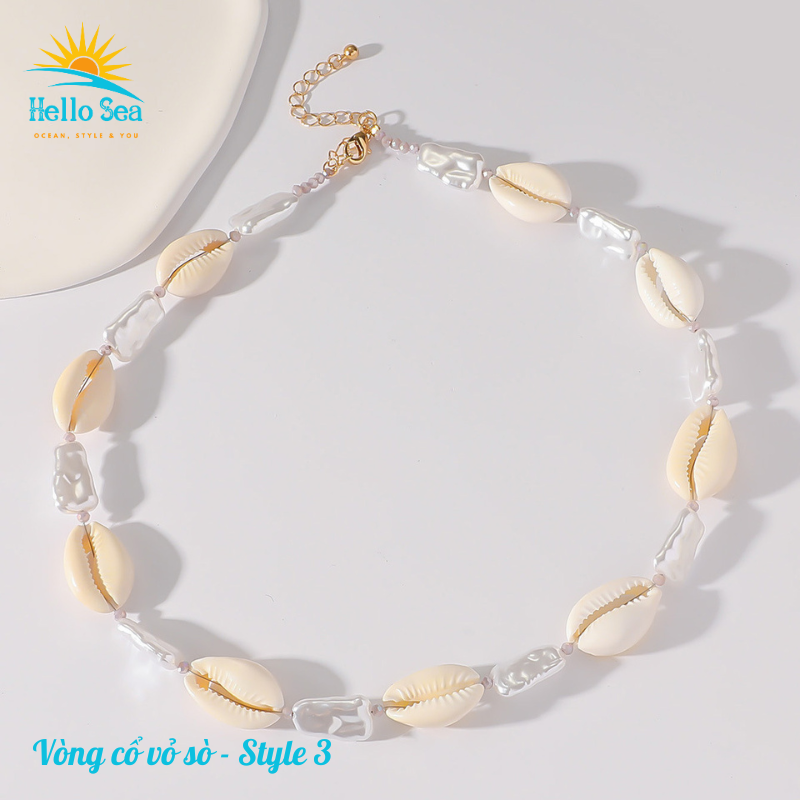 Vòng cổ, Dây chuyền vỏ sò Hawaii- Hello Sea- HS-NL-01