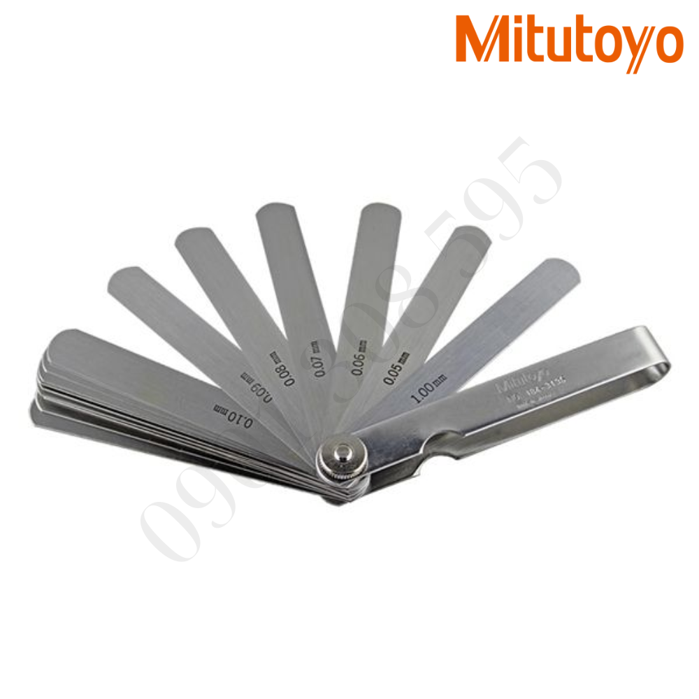 Dưỡng đo độ dày 0.05-1mm/28 lá/110mm  Mitutoyo 184-313S