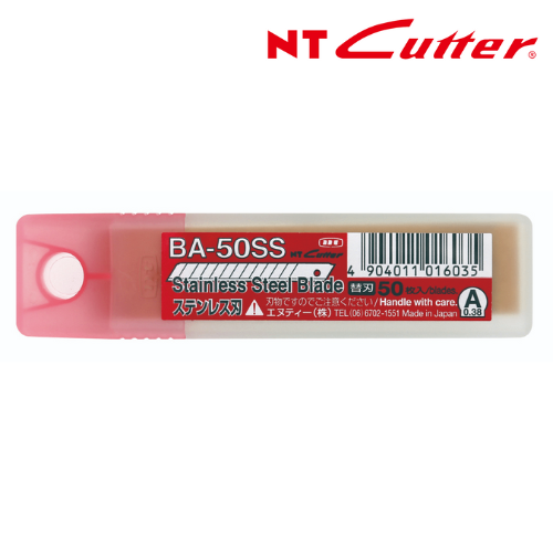 Lưỡi dao stainless steel 58° chống rỉ sét NT Cutter BA-50SS
