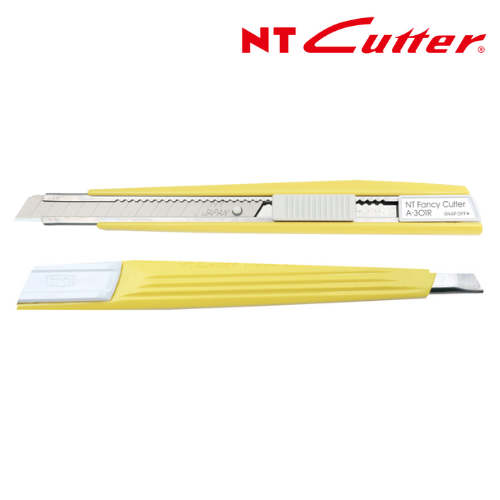 Dao rọc dùng cho vật liệu mỏng nhẹ NT Cutter A-301RP (Y), màu vàng