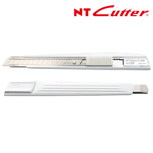 Dao rọc dùng cho vật liệu mỏng nhẹ NT Cutter A-301RP (W), màu trắng