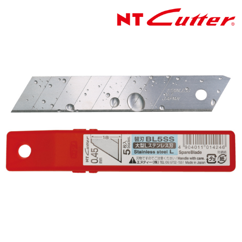 Lưỡi dao stainless steel 58° NT Cutter BL5SS 18mm