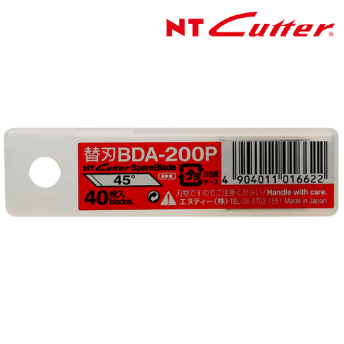 Lưỡi dao rọc giấy 45° NT Cutter BDA-200P