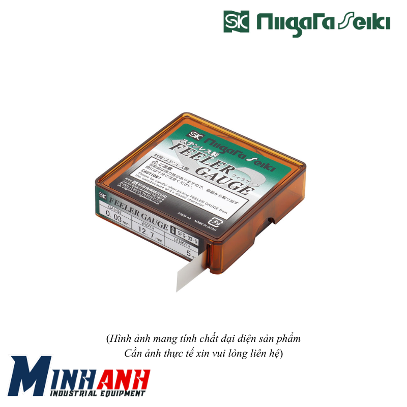 Căn lá inox 0.30x5m Niigata Seiki SFG-30-5