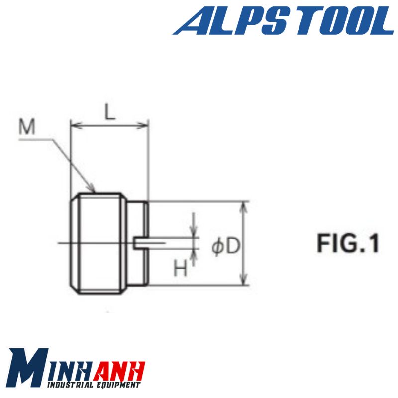 Bu lông điều chỉnh cán kẹp ECH7-05 ALPS TOOL
