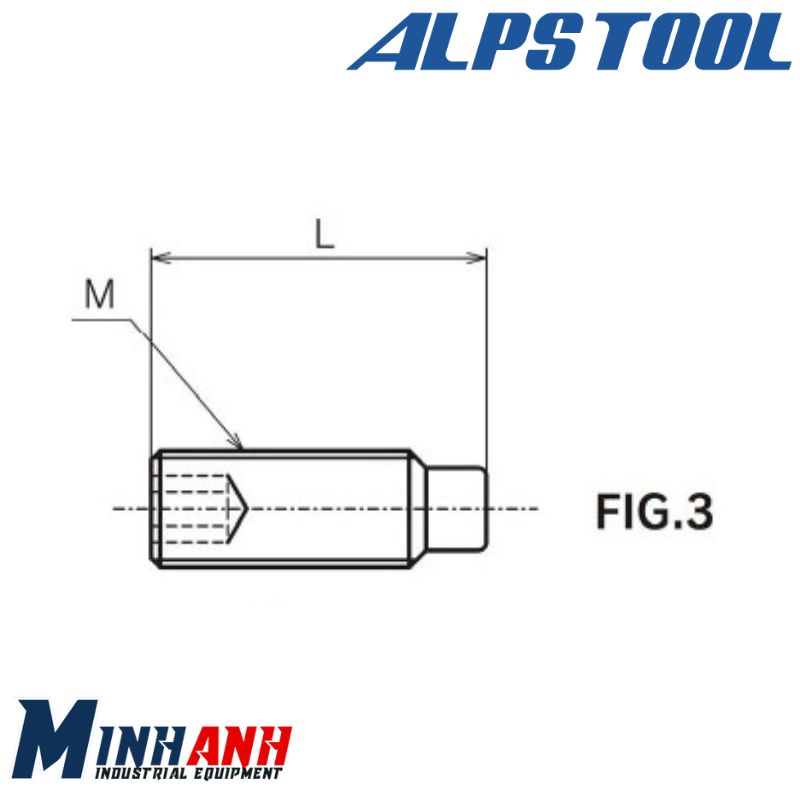 Bu lông điều chỉnh cán kẹp 2S10030 ALPS TOOL