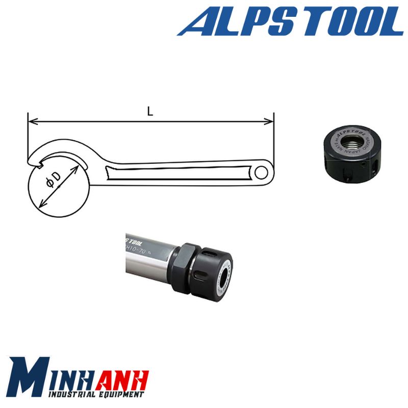 Cờ lê móc cho đai ốc NA FK-6 ALPS TOOL