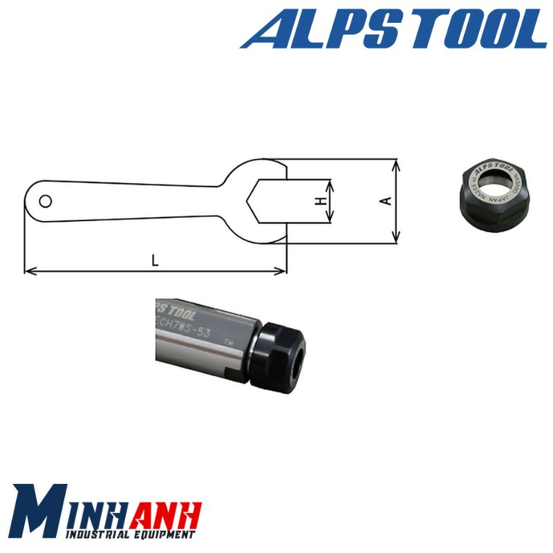Cờ lê miệng cho đai ốc NA S/MR type SP-17A ALPS TOOL
