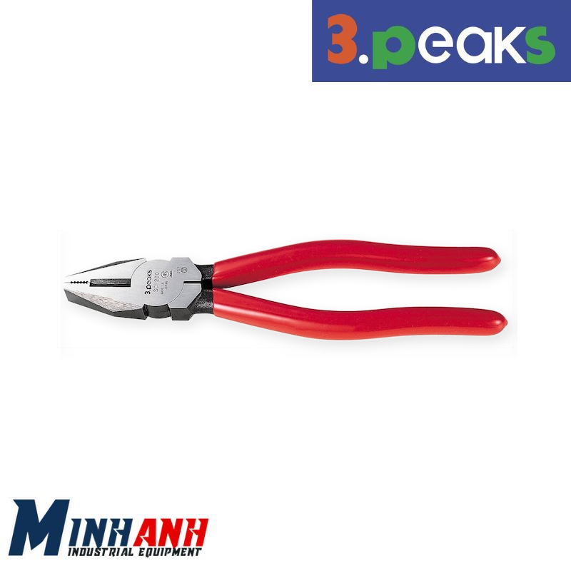 Kìm điện lực cán vinyl 3.Peaks SC-200G 200mm