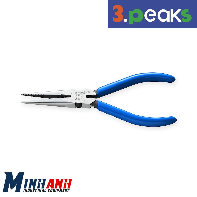 Kìm mũi nhọn cán vinyl có lò xo 3.Peaks RP-150G-S 150mm