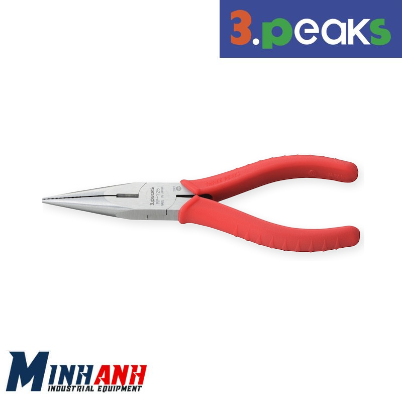 Kìm mũi nhọn cán elastomer 3.Peaks RP-125Z 125mm