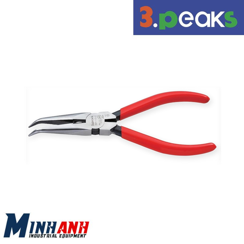 Kìm mũi cong cán vinyl 3.Peaks RP-150BG 150mm