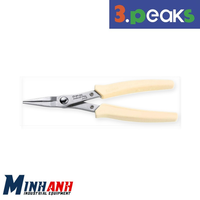Kìm mũi bằng đầu nhỏ inox 3.Peaks SP-24