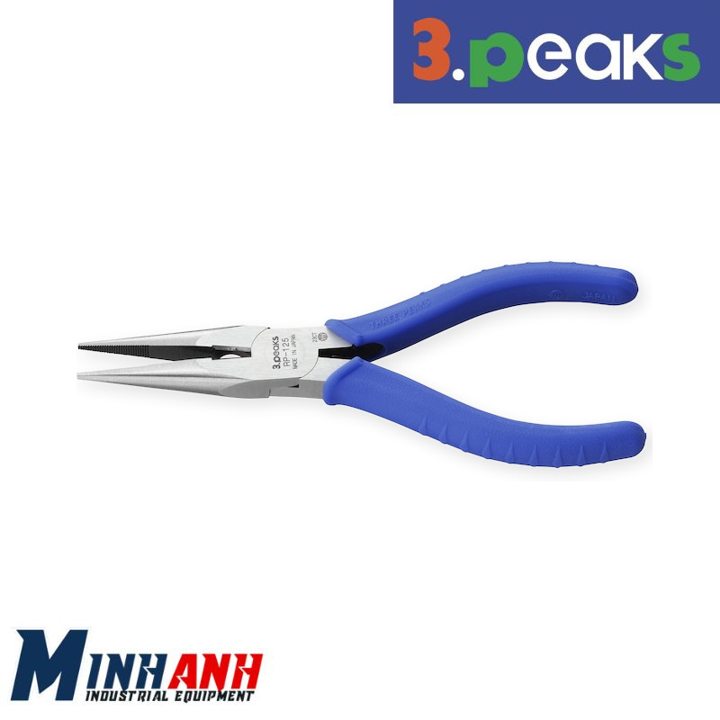 Kìm mũi nhọn cán elastomer có lò xo 3.Peaks RP-125Z-S 125mm