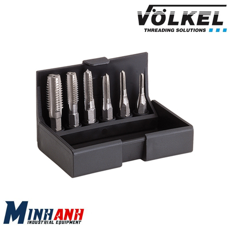 Bộ Mũi Taro Đuôi Lục Giác 1/4In HSS-G M3~M10 6 Cái No.670 SAG67010 Volkel Bộ Bao Gồm 6 Chi Tiết: - 6 Mũi taro cắt ren 1 lần chuôi lục giác 1/4
