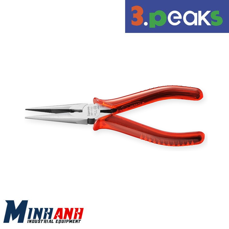 Kìm mũi nhọn cán nhựa có lò xo 3.Peaks RP-150P-S 150mm