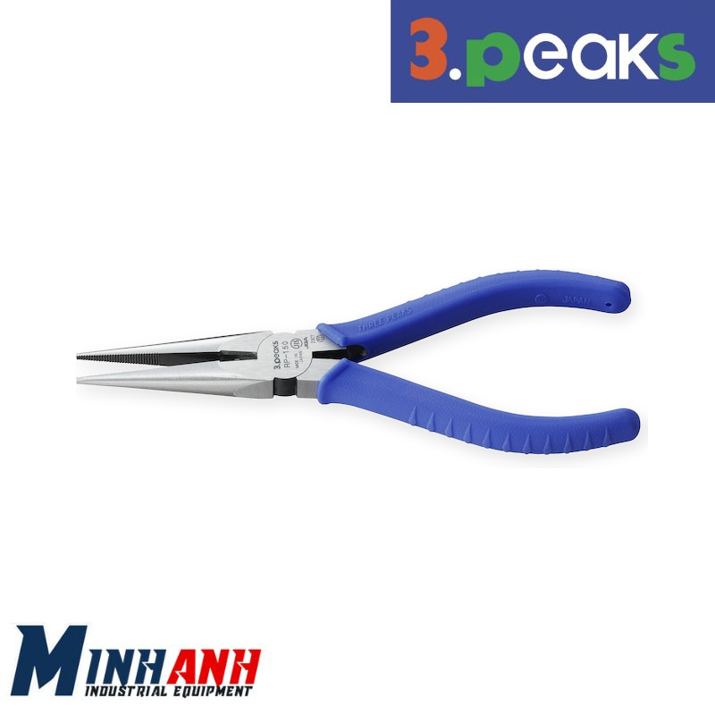 Kìm mũi nhọn cán elastomer có lò xo 3.Peaks RP-150Z-S 150mm