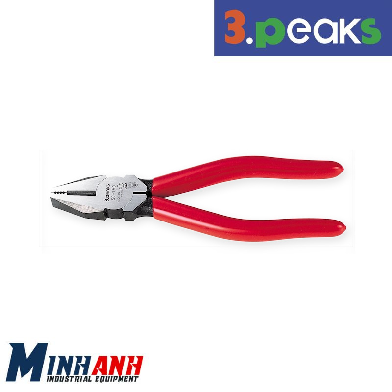 Kìm điện lực cán vinyl 3.Peaks SC-150G 150mm