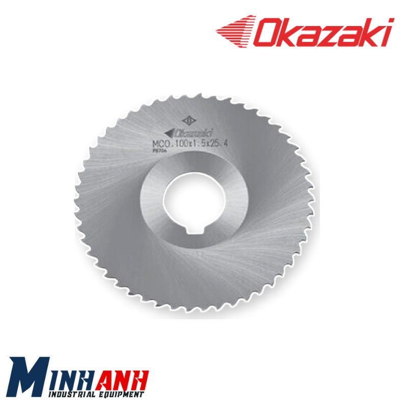 Dao phay đĩa HSS-Co không phủ bước răng P06 MMS200X030-P06 OKAZAKI