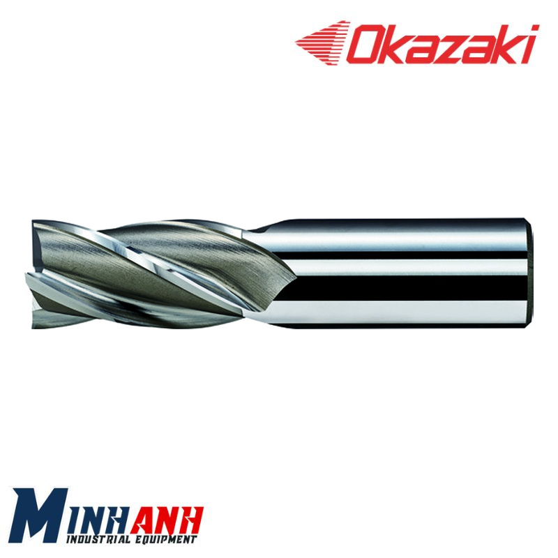 Dao phay HSS-Co 4 me không phủ MED4-500 OKAZAKI