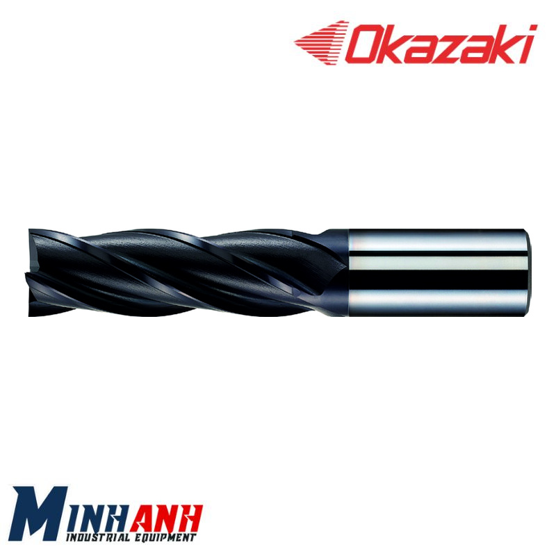 Dao phay HSS-Co 4 me loại dài phủ OK-C MED4LC180 OKAZAKI