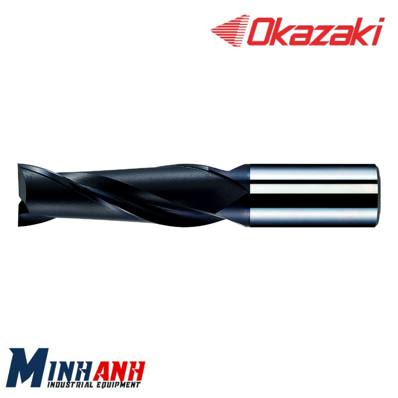 Dao phay HSS-Co 2 me loại dài phủ OK-C MED2LC500 OKAZAKI